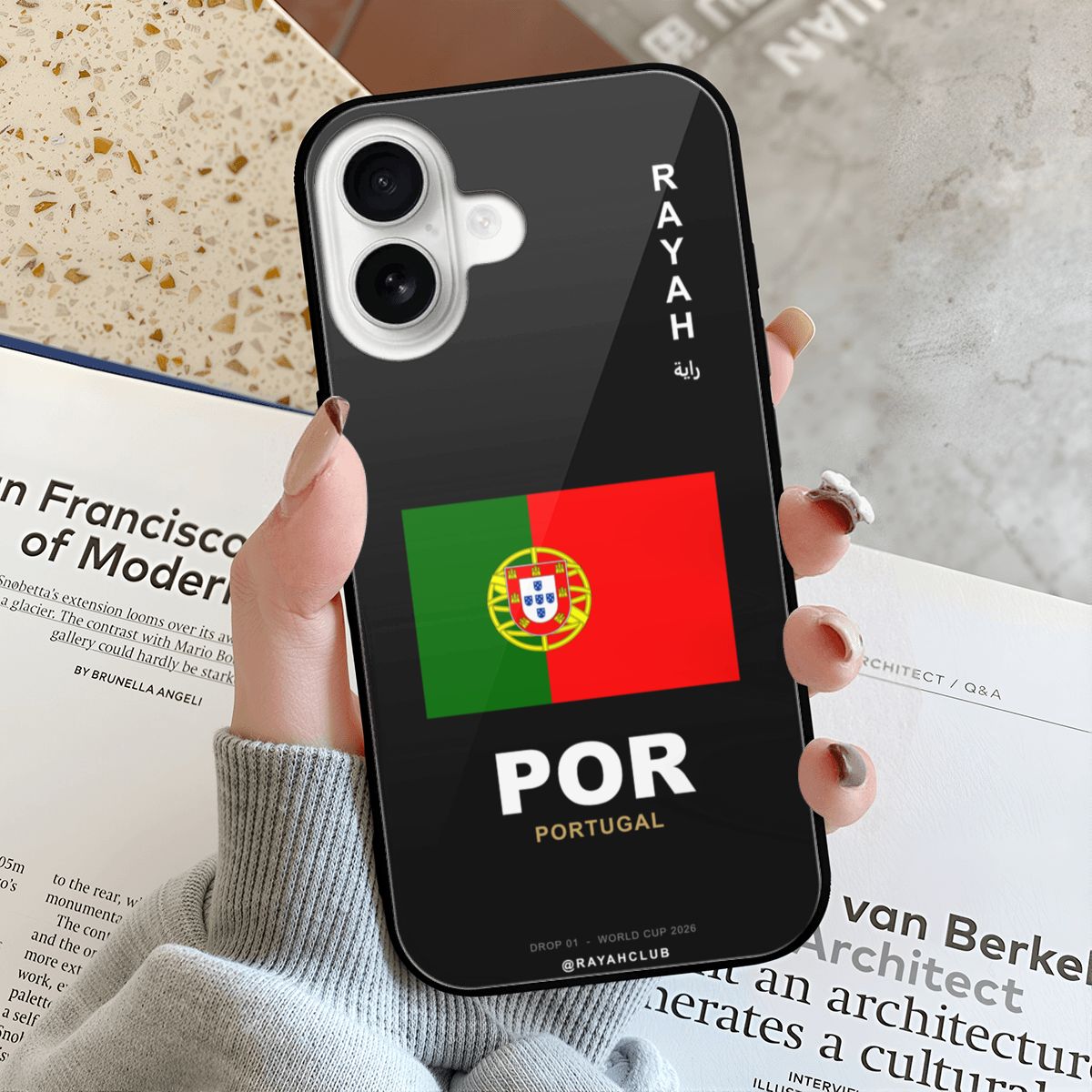 Portugal iPhone 16 Glass Case — RAYAH.club