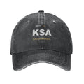 Saudi Arabia Washed Denim Cap — RAYAH.club