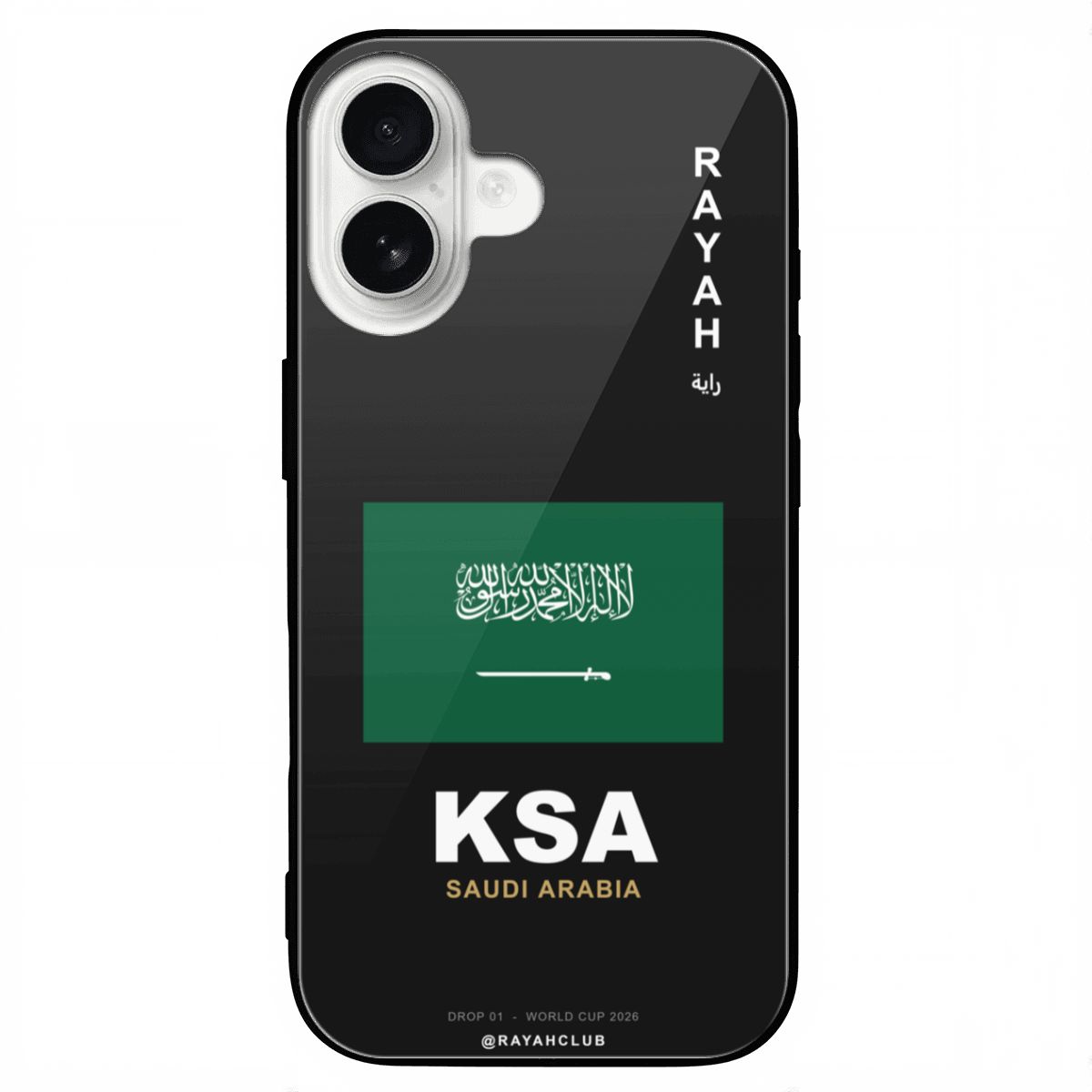 Saudi Arabia iPhone 16 Glass Case — RAYAH.club