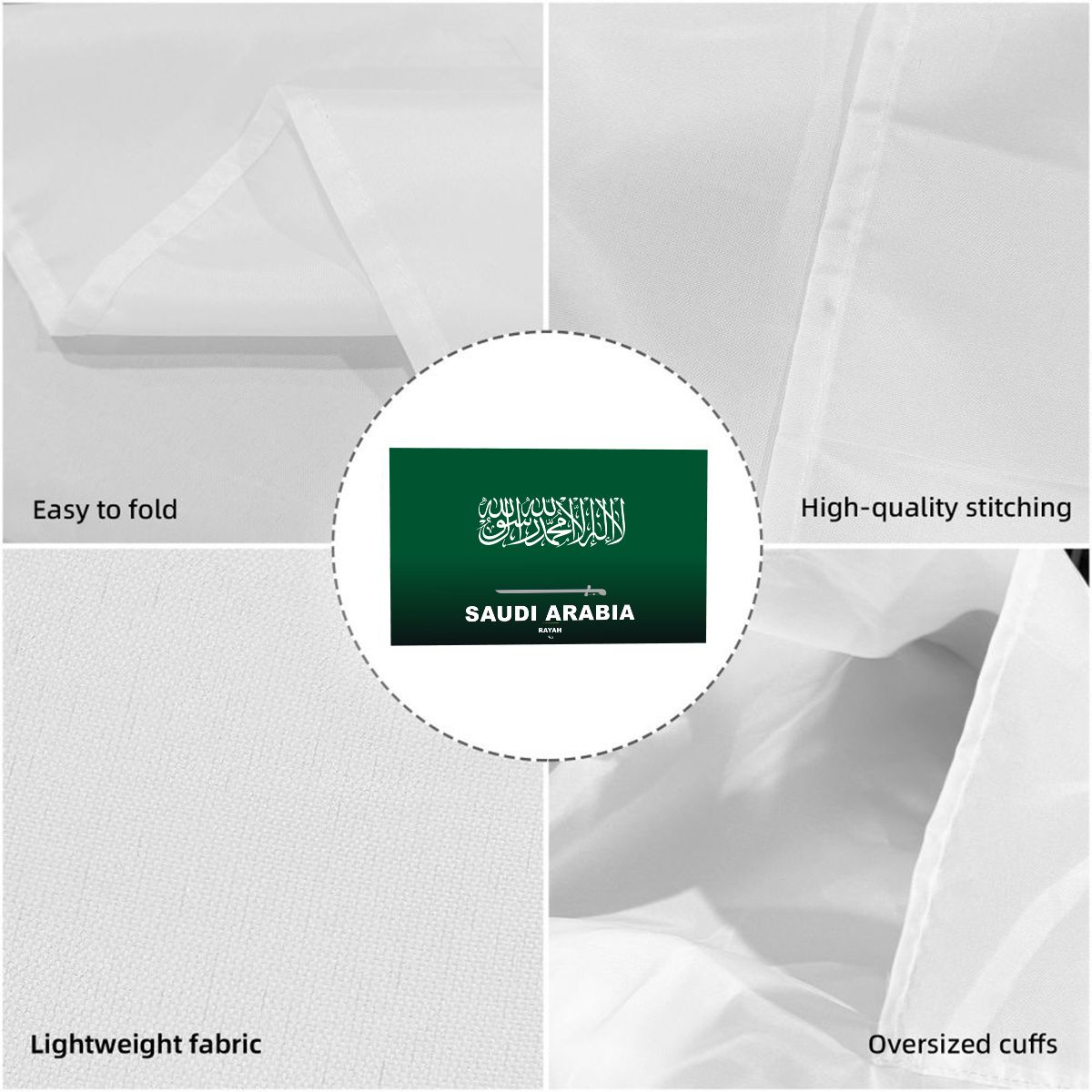 Saudi Arabia Flag Sleeve Cape — RAYAH.club
