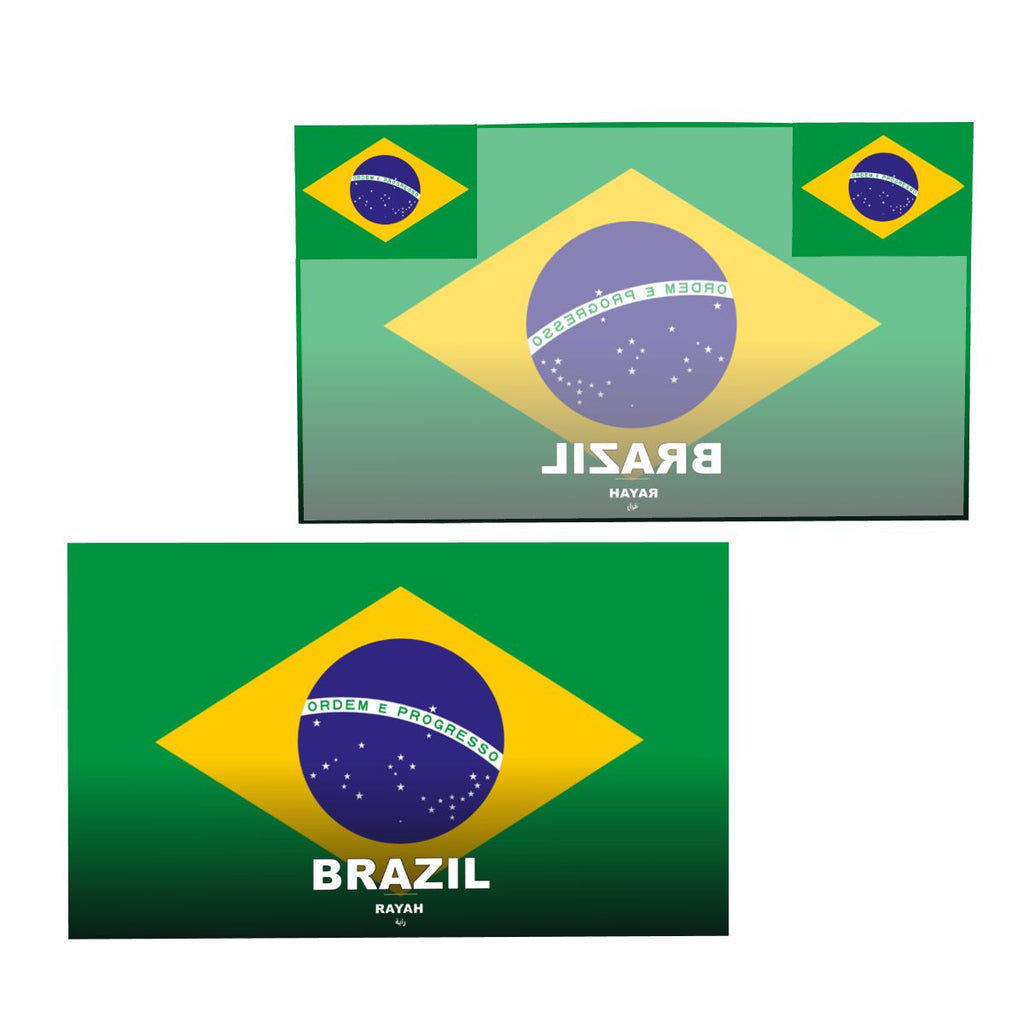 Brazil Flag Sleeve Cape — RAYAH.club
