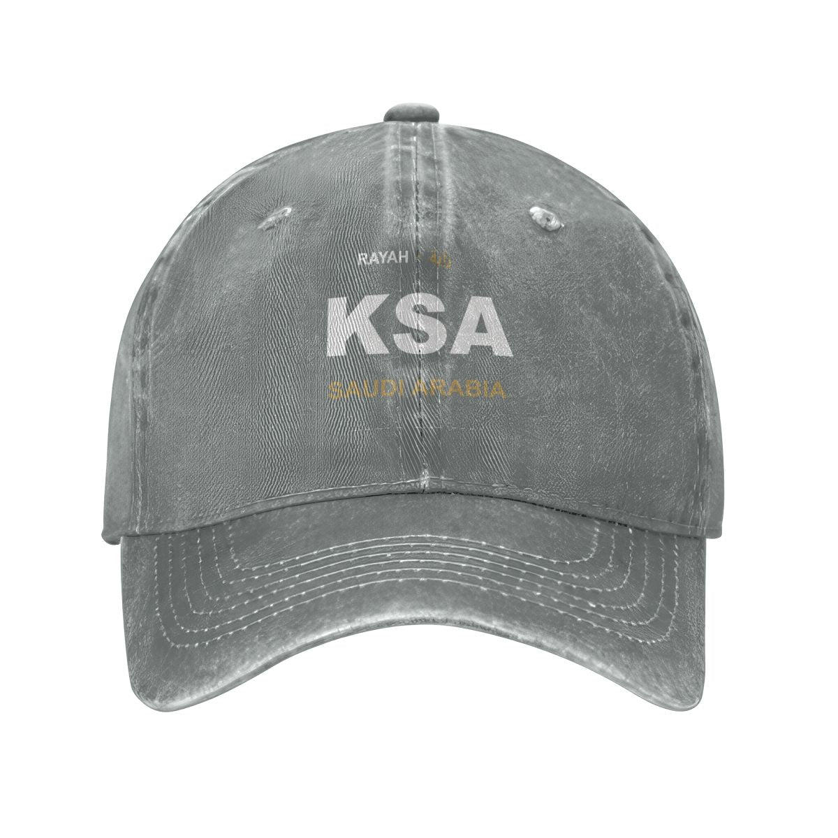 Saudi Arabia Washed Denim Cap — RAYAH.club
