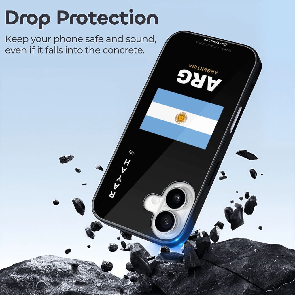 Argentina iPhone 16 Glass Case — RAYAH.club