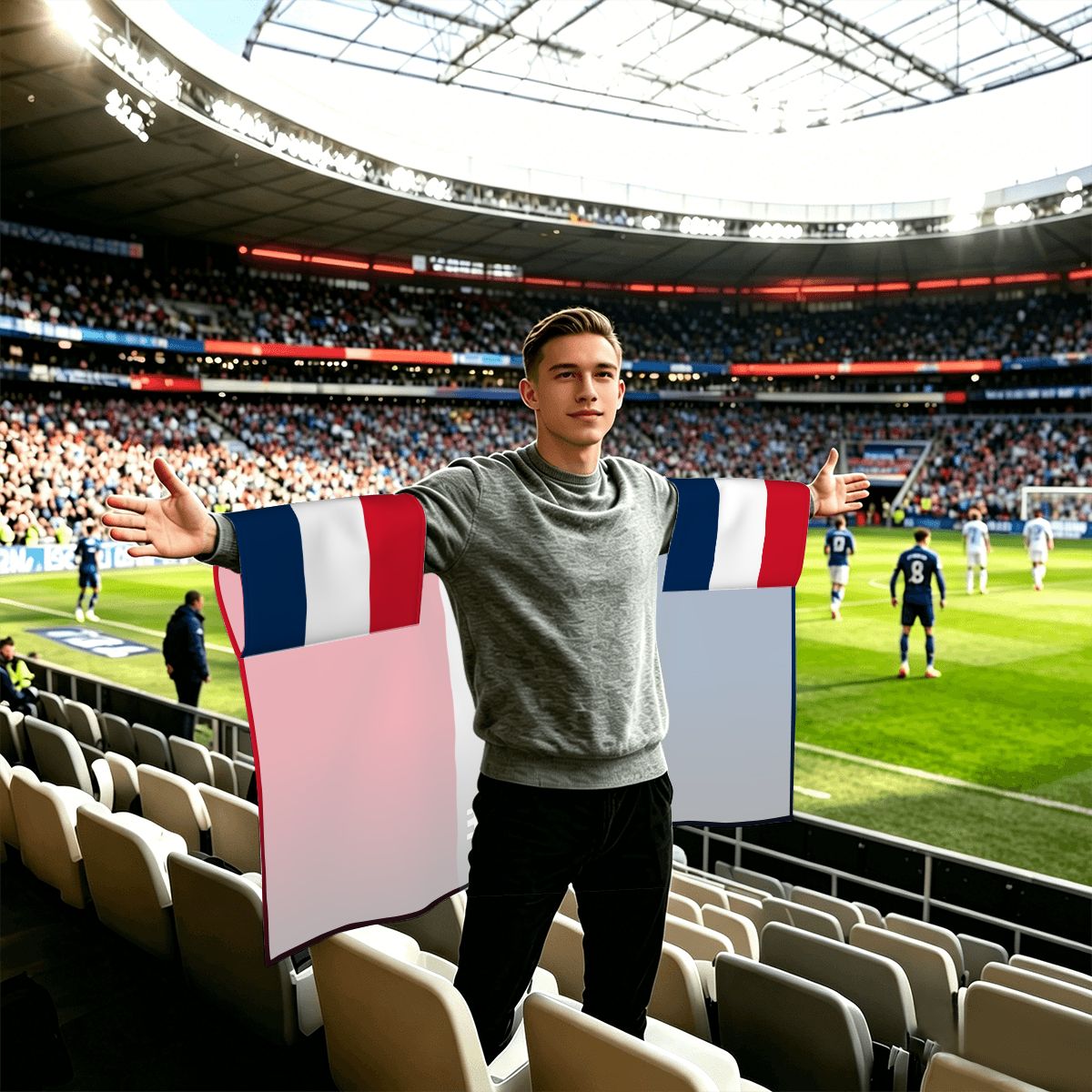 France Flag Sleeve Cape — RAYAH.club