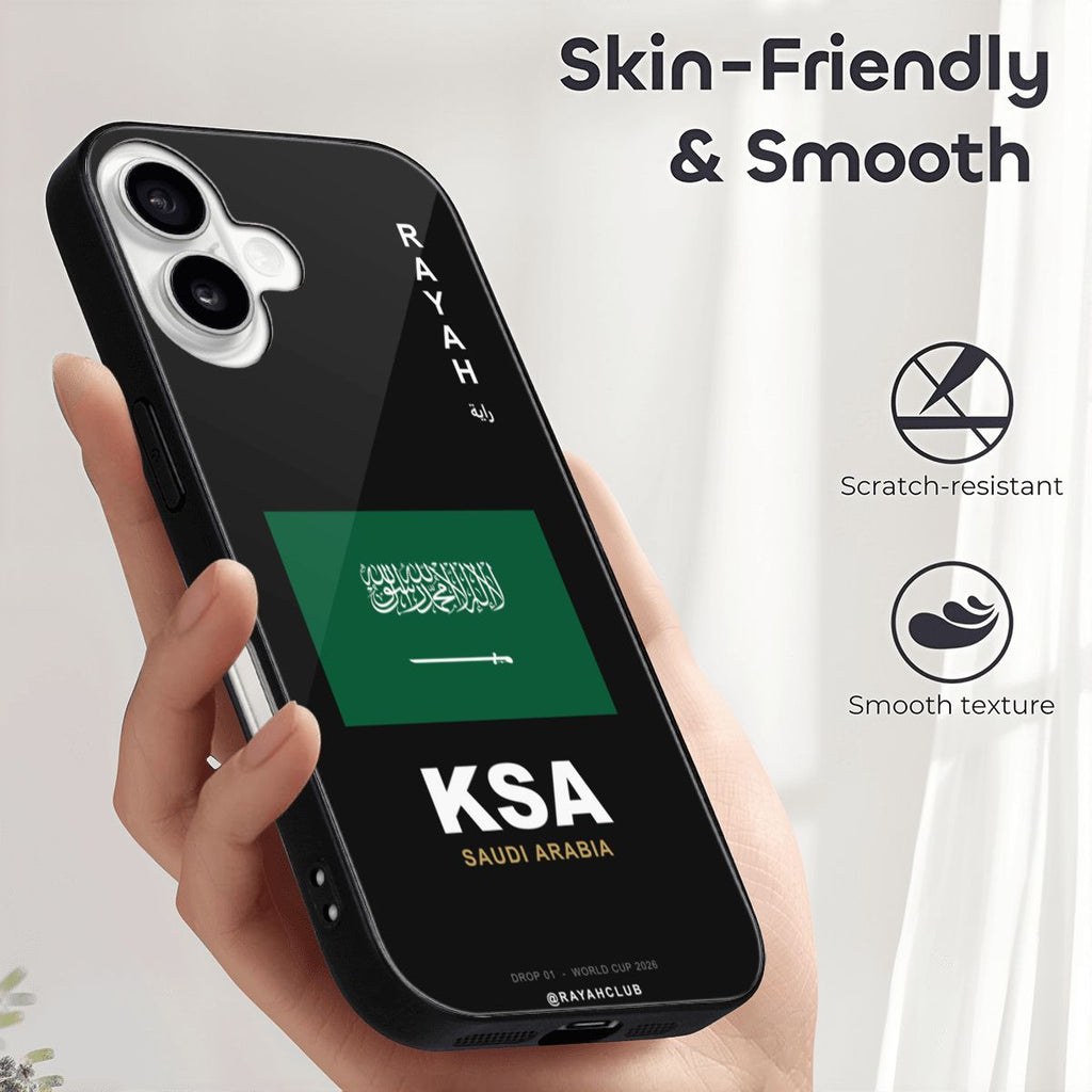 Saudi Arabia iPhone 16 Glass Case — RAYAH.club