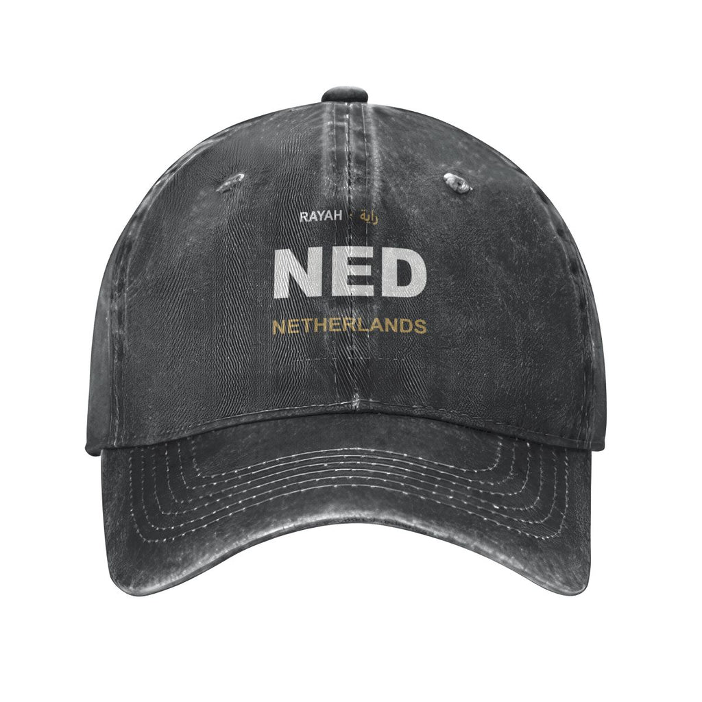 Netherlands Washed Denim Cap — RAYAH.club