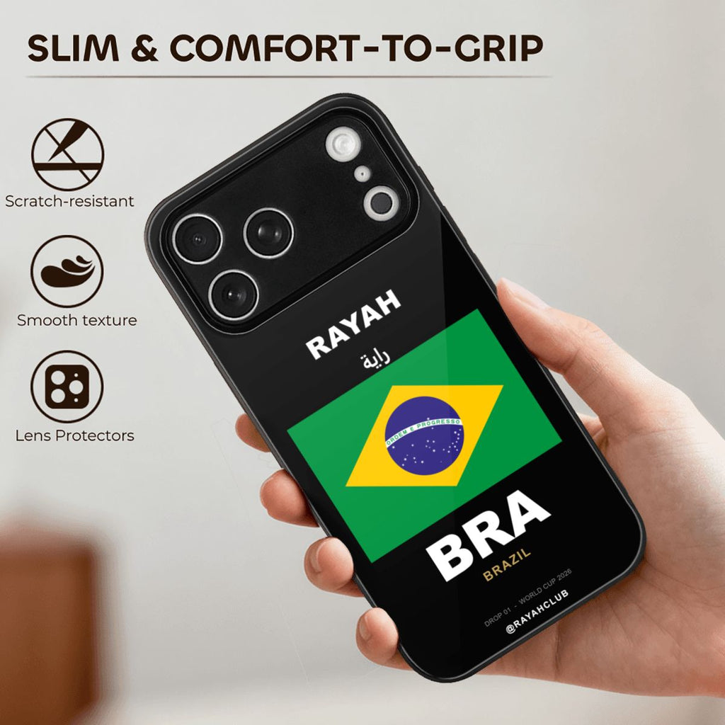 Brazil iPhone 17 Pro Max Glass Case — RAYAH.club