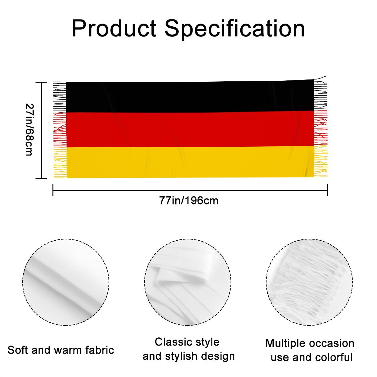 Germany Fan Scarf — RAYAH.club