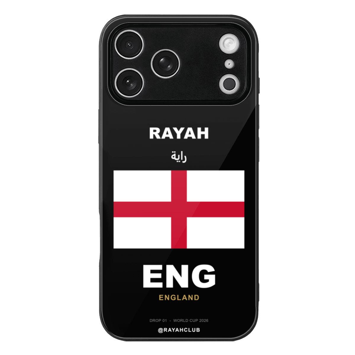 England iPhone 17 Pro Max Glass Case — RAYAH.club