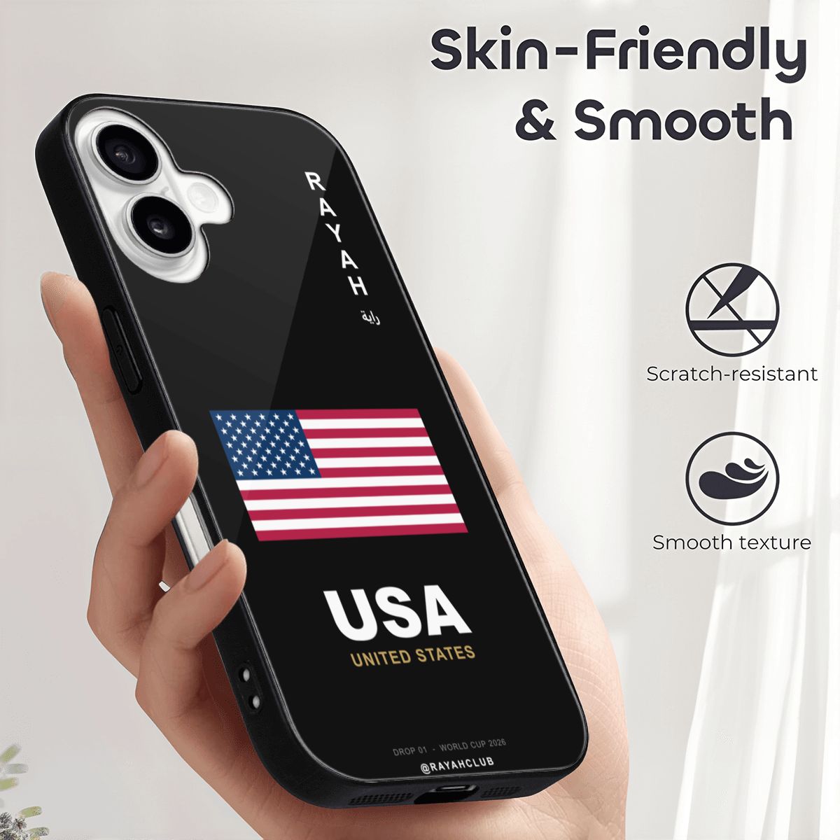 United States iPhone 16 Glass Case — RAYAH.club