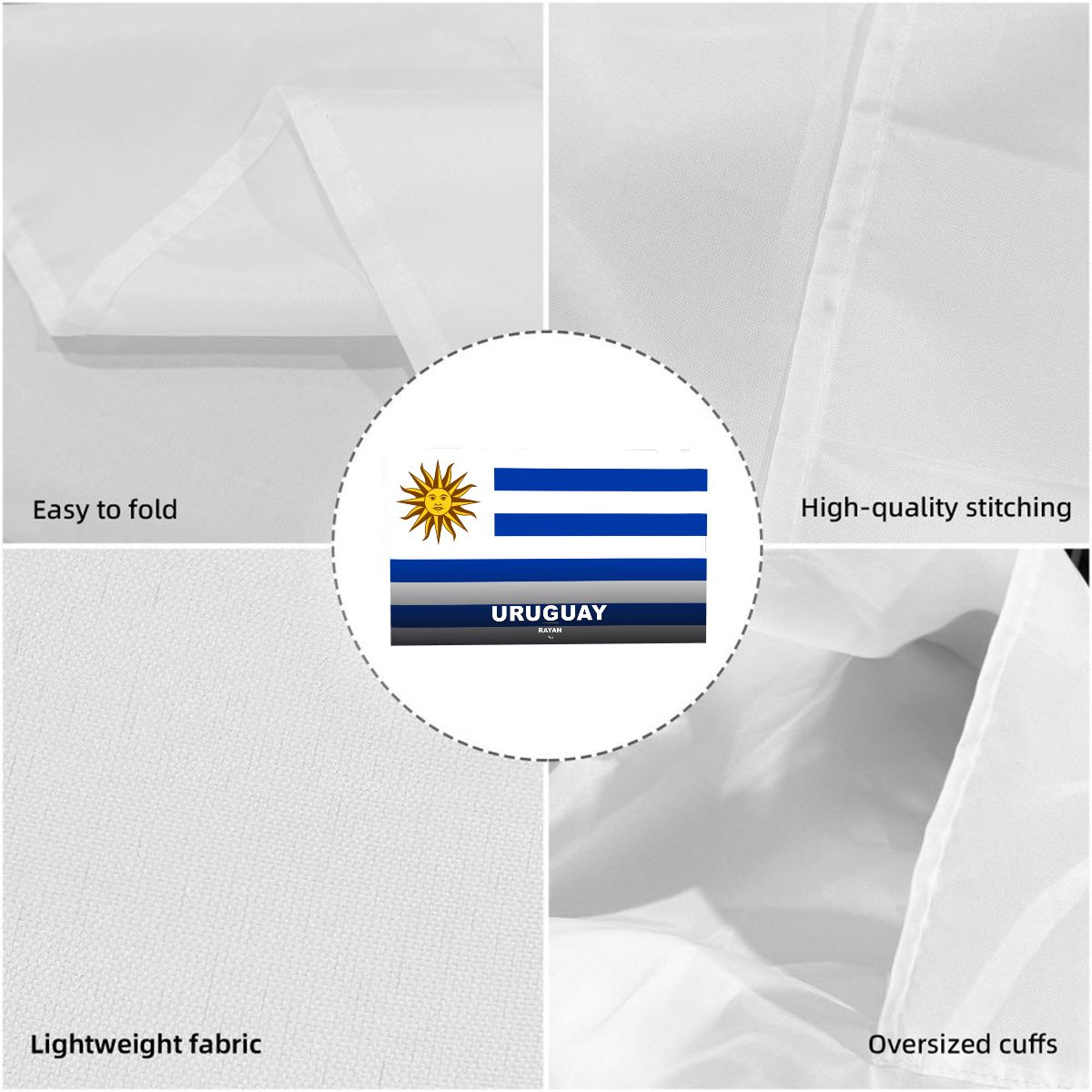 Uruguay Flag Sleeve Cape — RAYAH.club