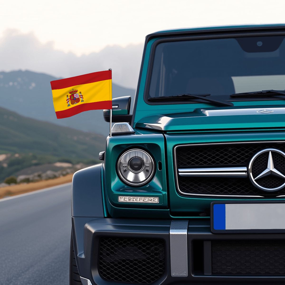 Spain Car Flag — RAYAH.club