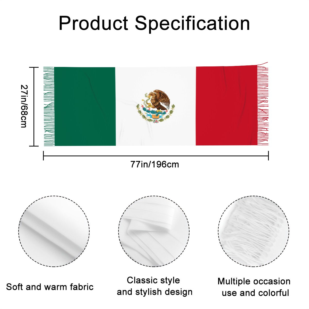 Mexico Fan Scarf — RAYAH.club