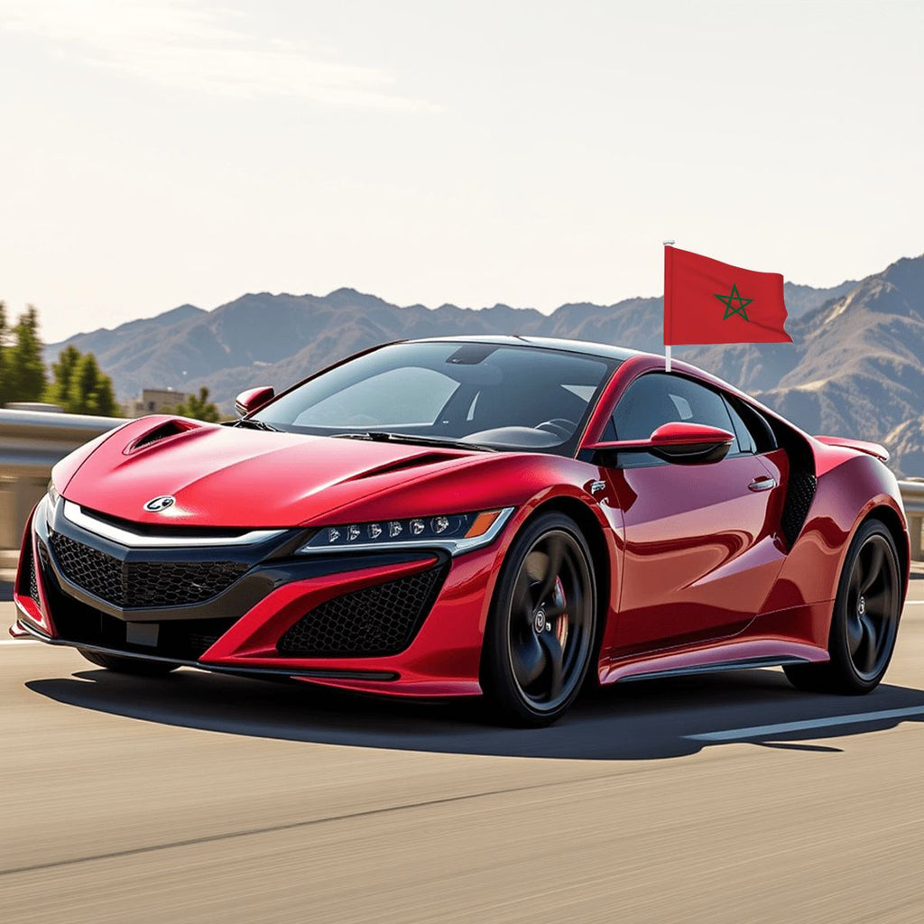 Morocco Car Flag — RAYAH.club