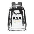 Saudi Arabia Clear Stadium Backpack — RAYAH.club