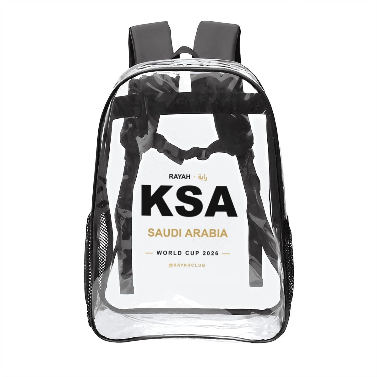 Saudi Arabia Clear Stadium Backpack — RAYAH.club
