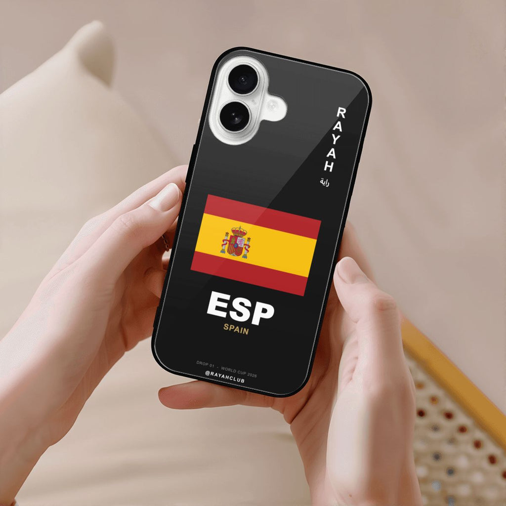 Spain iPhone 16 Glass Case — RAYAH.club