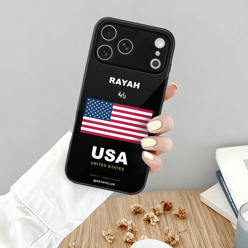 United States iPhone 17 Pro Max Glass Case — RAYAH.club