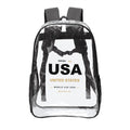 United States Clear Stadium Backpack — RAYAH.club